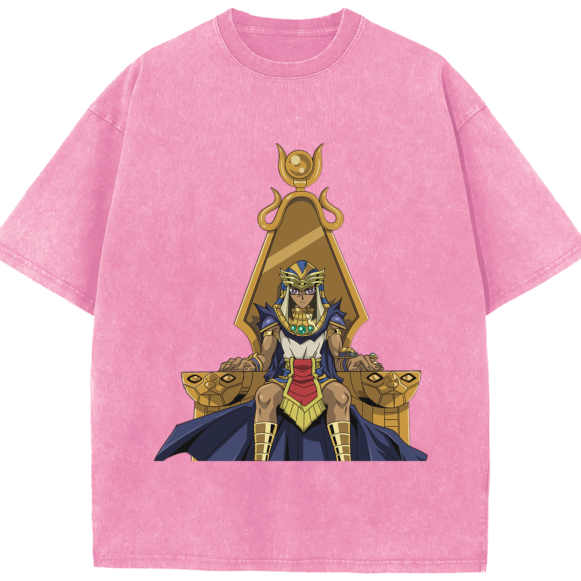 （画像用） 遊☆戯☆王 Yu-Gi-Oh! 綿100% ヴィンテージ風 半袖Tシャツ（フロントプリント）